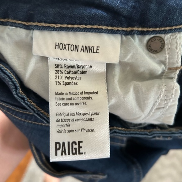 PAIGE Hoxton Ankle Jeans Size 28 - Picture 2 of 7